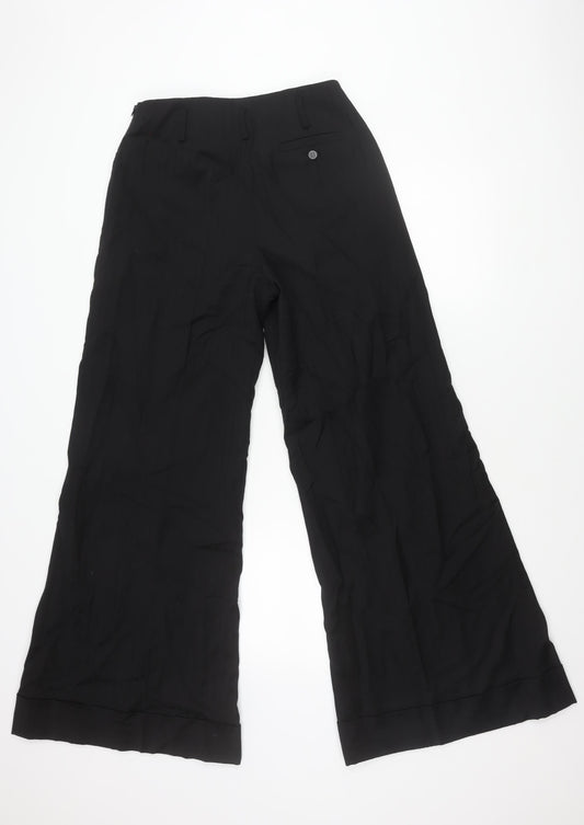 Hobbs Women's Black Wide-Leg Trousers Size 12