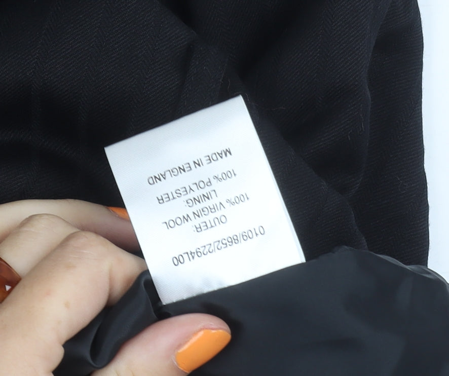 Hobbs Women's Black Wide-Leg Trousers Size 12