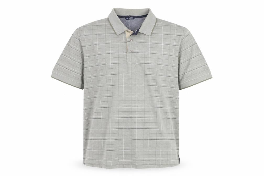 BHS Men's Check Polo Shirt XL
