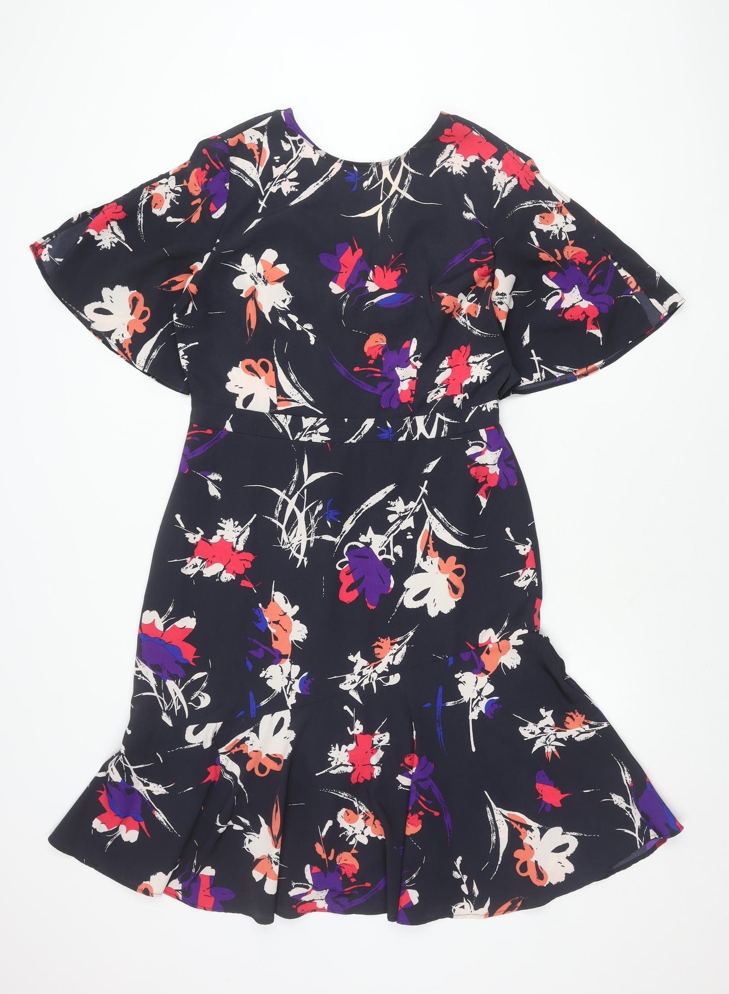 Sosandar Women's Multicoloured Floral Dress Size 12