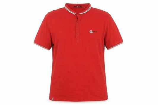 Duck and Cover Men's Red Polo Shirt L Cotton Logo
