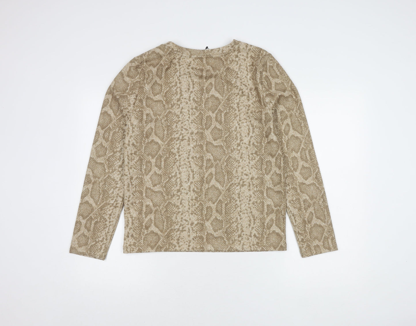 Marks and Spencer Women's Beige Pullover Jumper Size 14