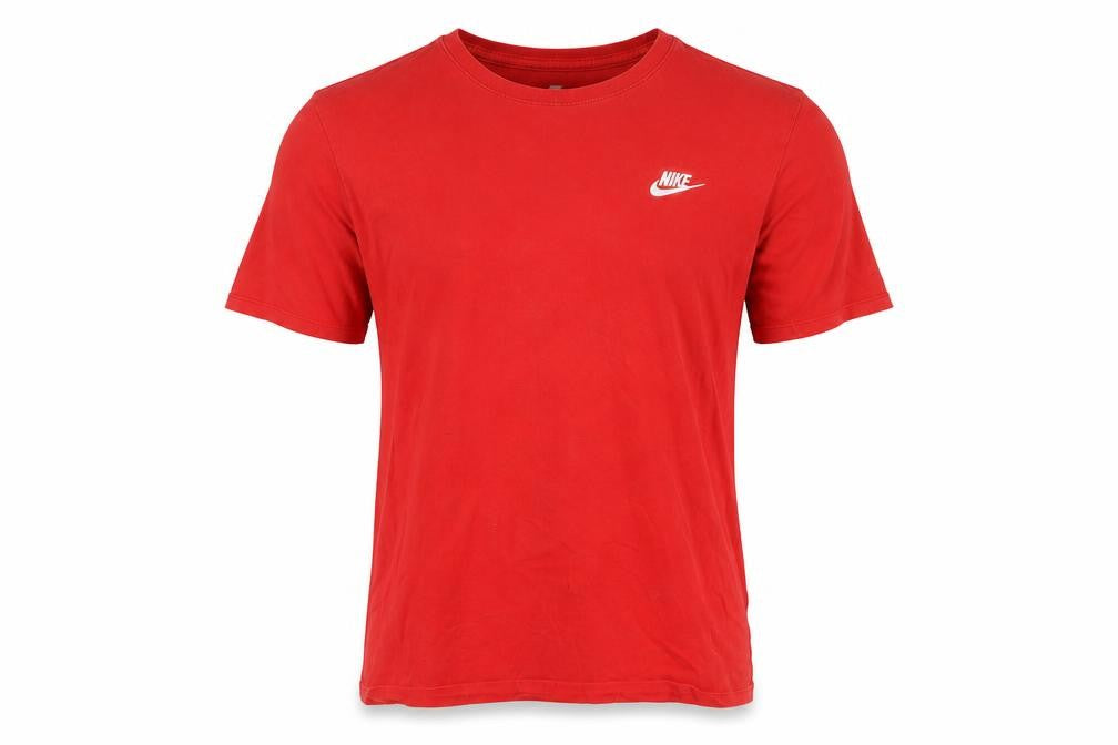Mens UK Size S Nike Red  Cotton T-Shirt