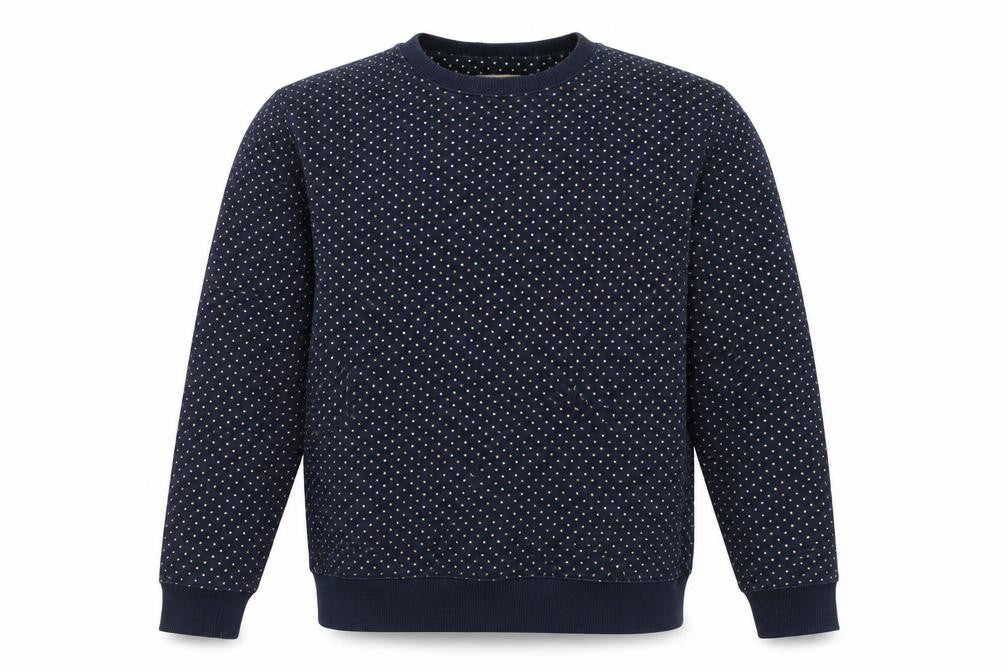 John Lewis & Co. Men's Blue Polka Dot Sweatshirt M