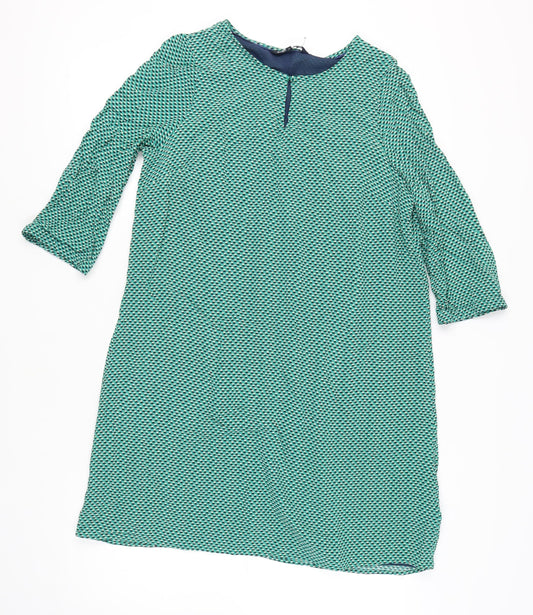 Crew Clothing Co Women’s Green Geometric Dress Size 14