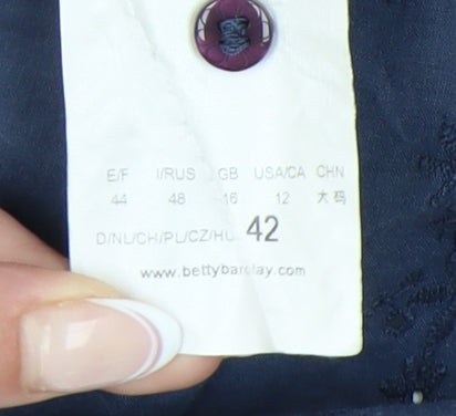 Betty Barclay Women's Blue Sleeveless Blouse