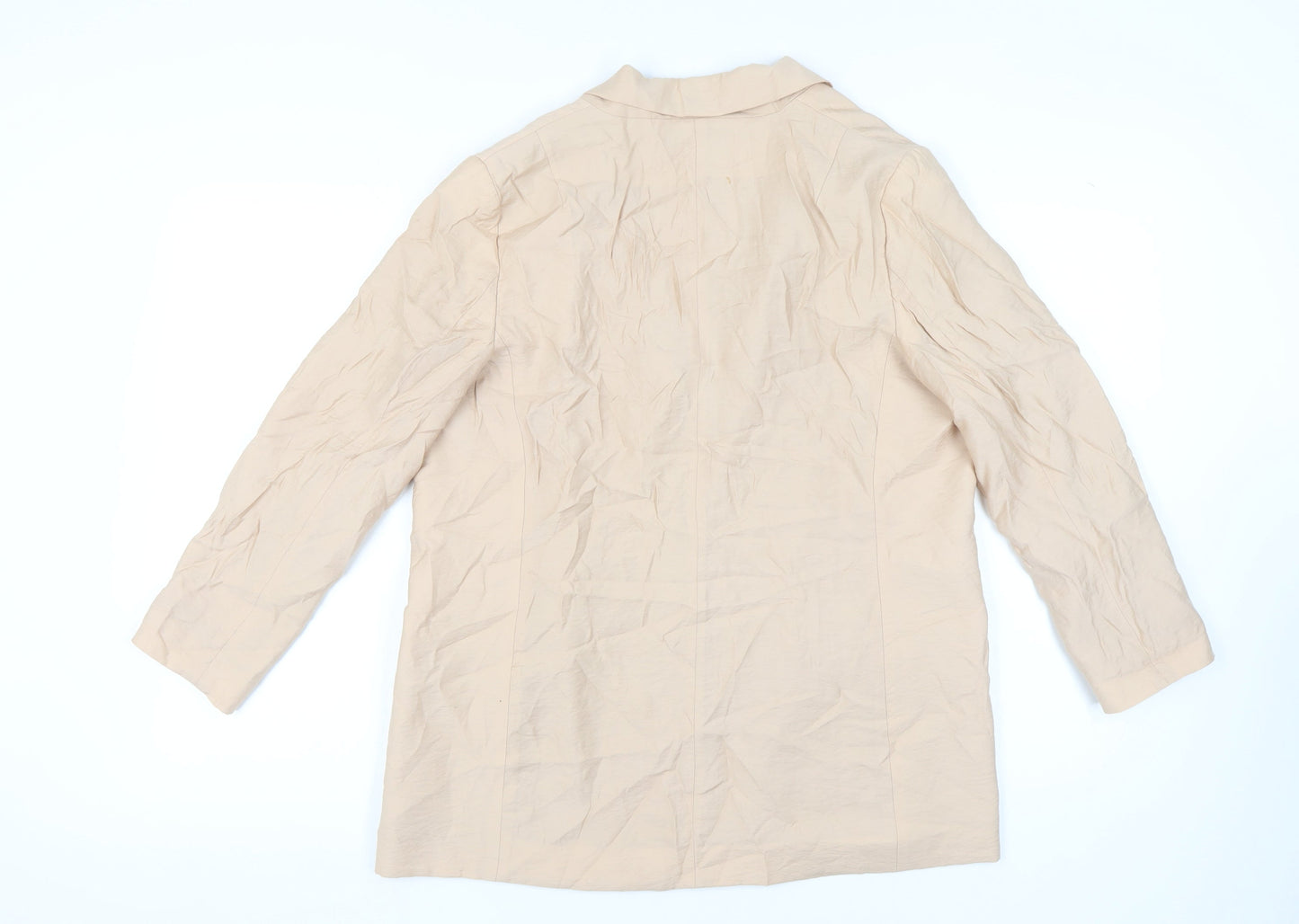 Next Women's Beige Blazer Size 14 Regular Fit