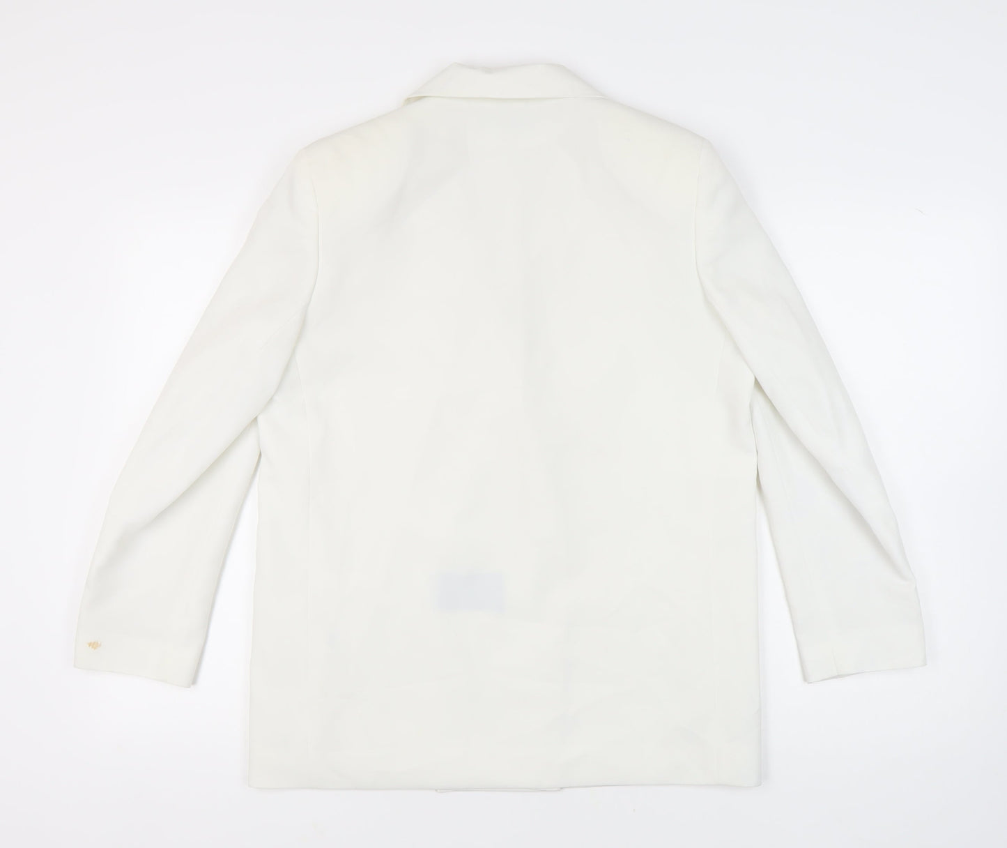 Alexon Women's White Double-Breasted Blazer Size 12