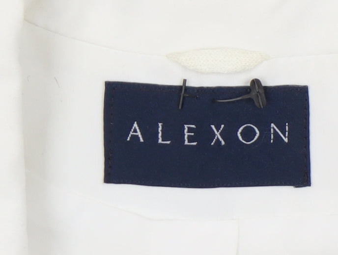 Alexon Women's White Double-Breasted Blazer Size 12