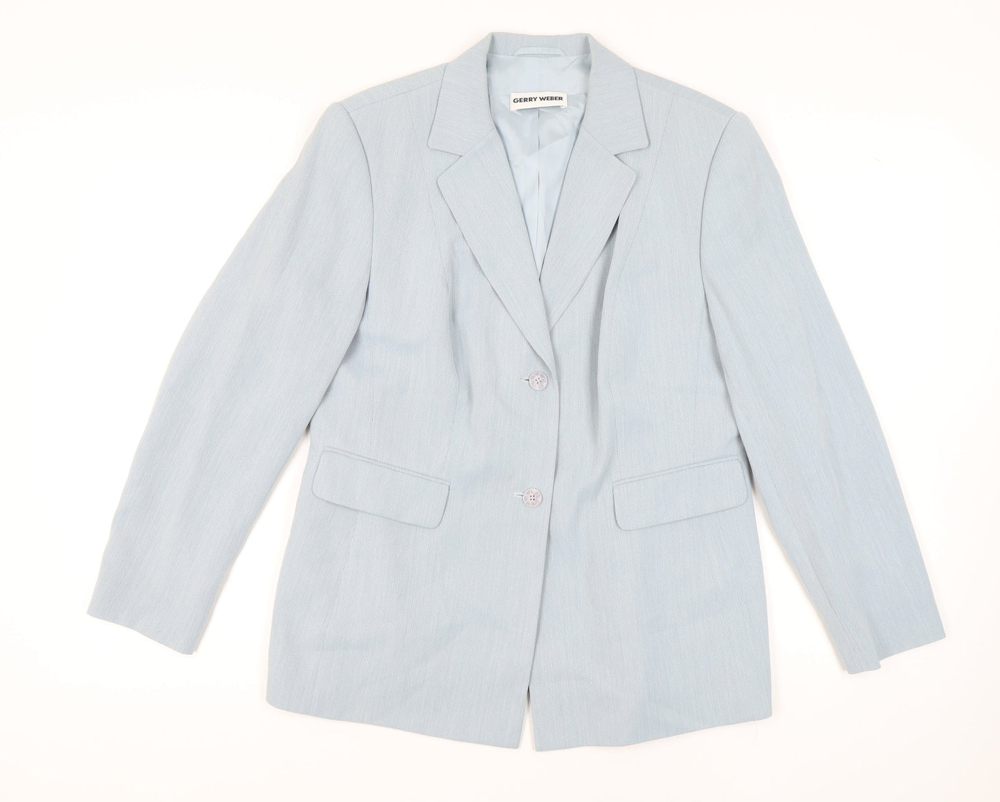Gerry Weber Women’s Blue Suit Jacket Size 16, Lined, Business Casual
