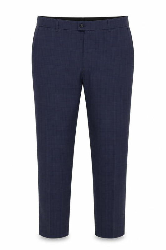 Jeff Banks Men's Blue Check Trousers 40 in