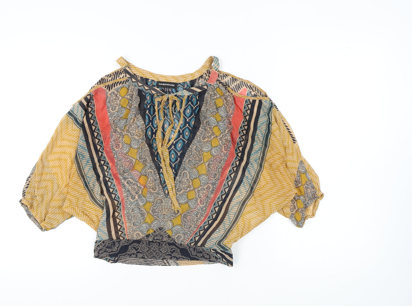 Warehouse Women's Multicoloured Geometric Blouse