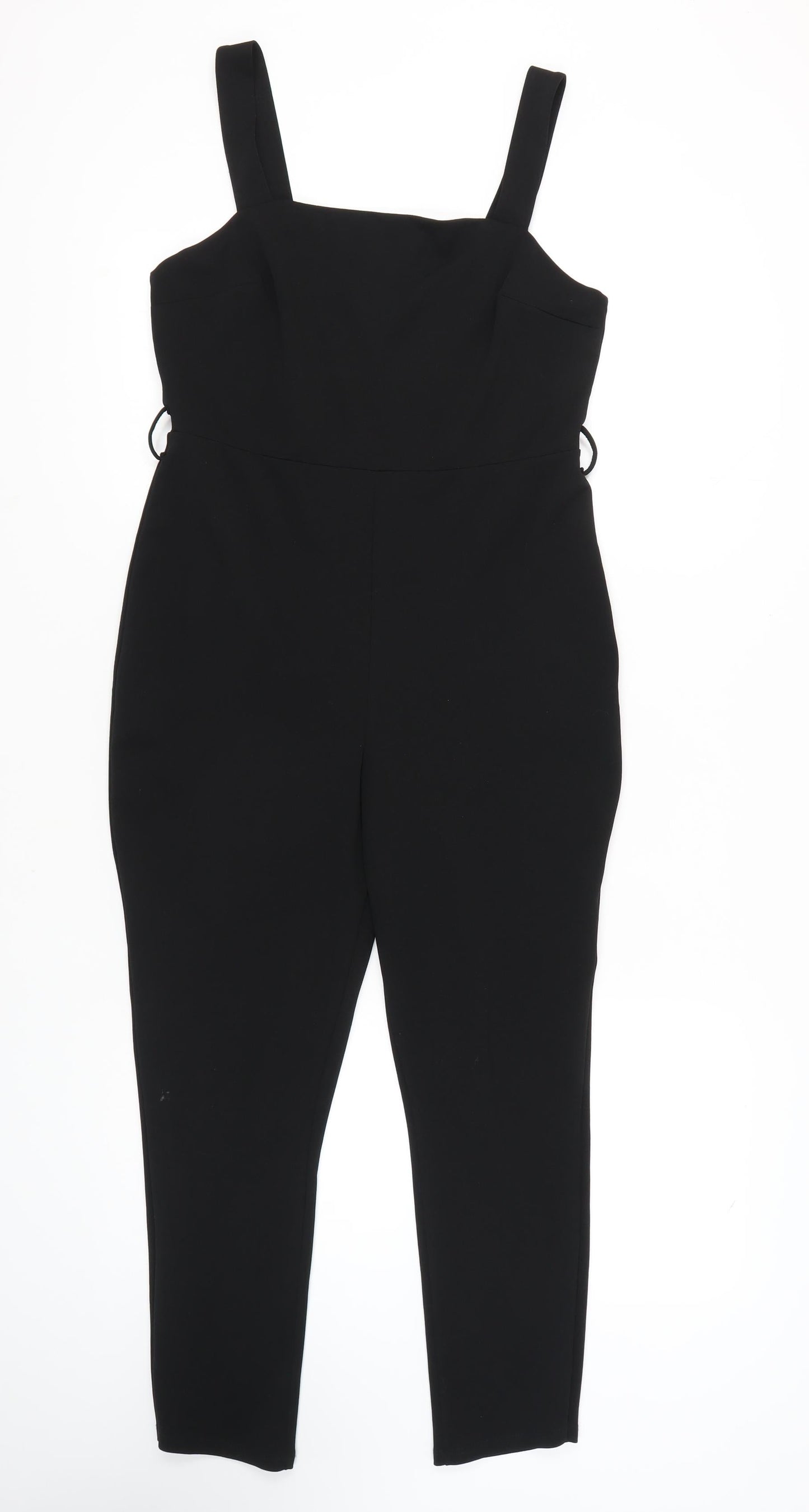 Miss Selfridge Women's Black Jumpsuit, Size 12, Casual Style
