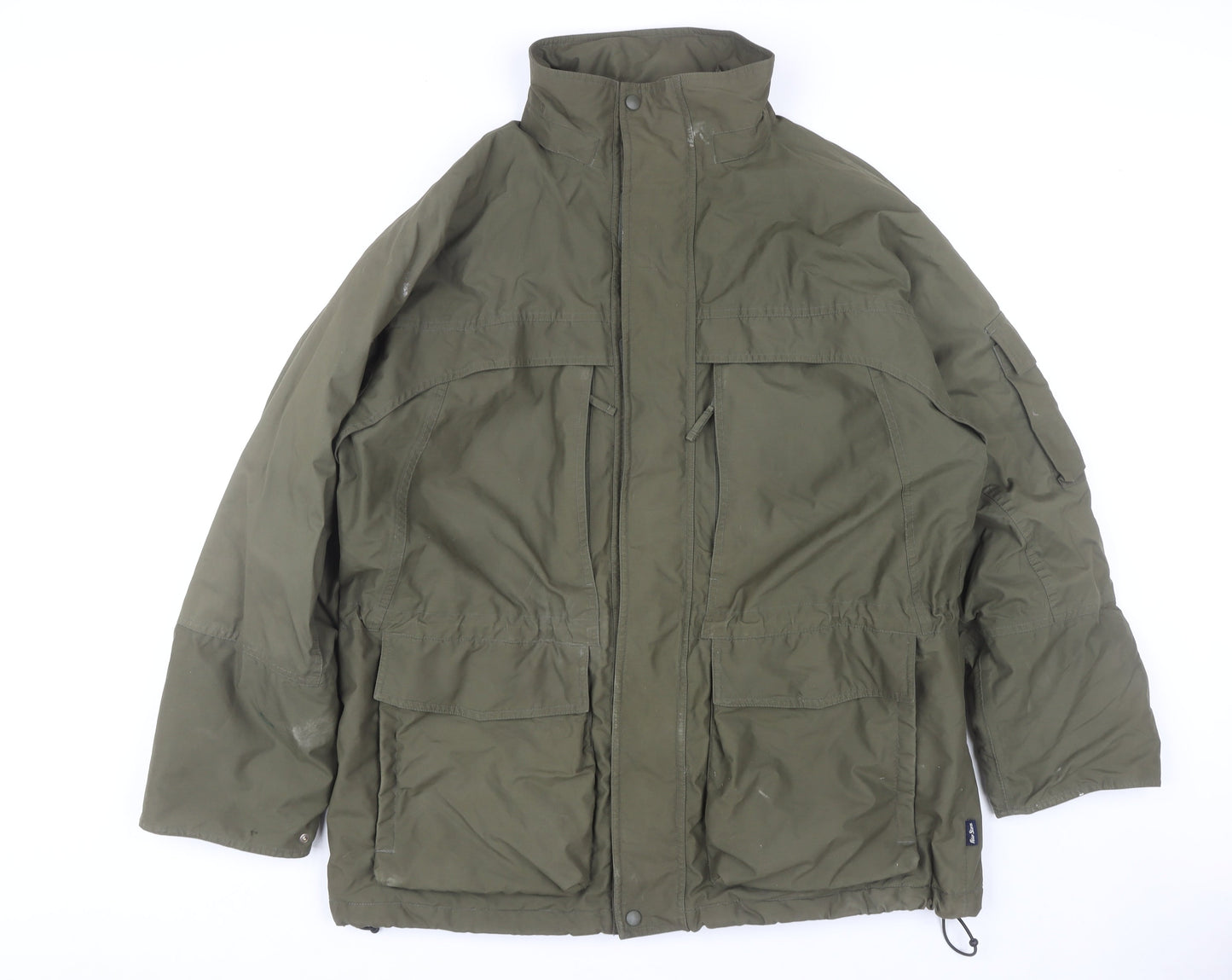 Peter Storm Men's Green Military Jacket L Waterproof