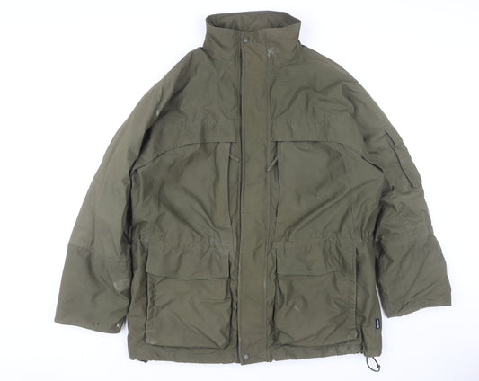 Peter Storm Men's Green Military Jacket L Waterproof