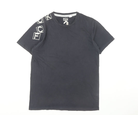 FCUK Men's Black Logo T-Shirt M