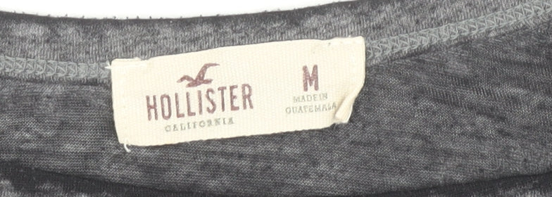 Hollister Women's Black T-Shirt V-Neck California M
