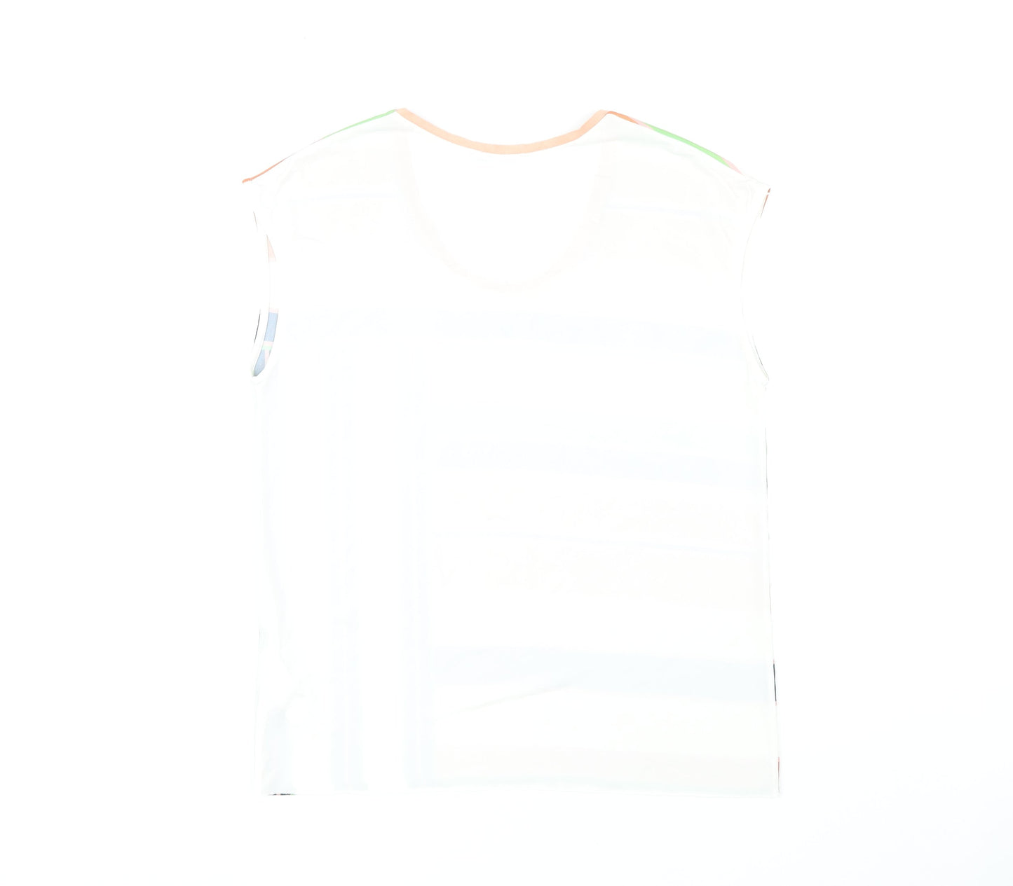 Zara Women's XL Multicoloured Striped T-Shirt