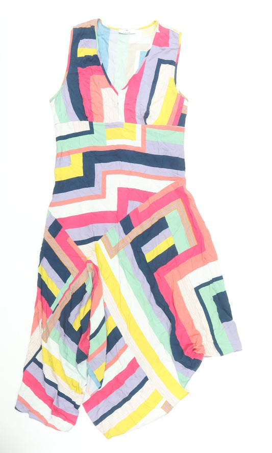 Paul Smith Womens Multicoloured Sleeveless Dress Size 16