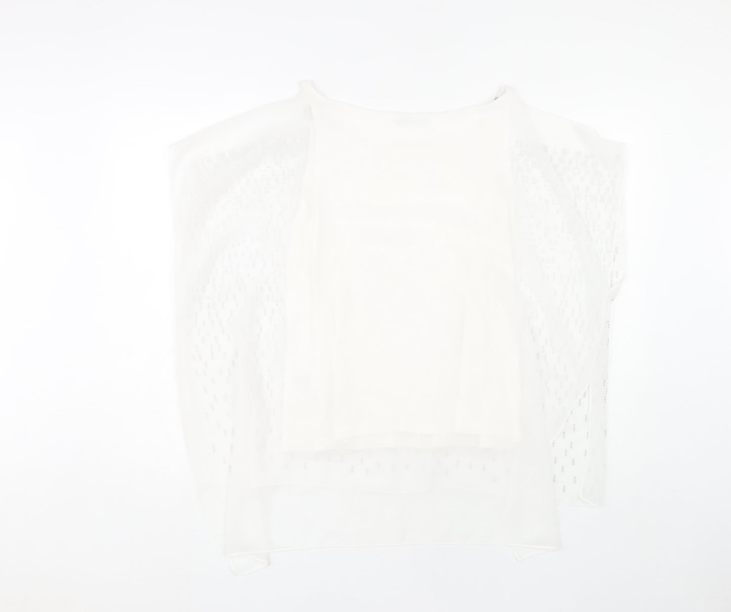 Roman Women White Size 10 Blouse