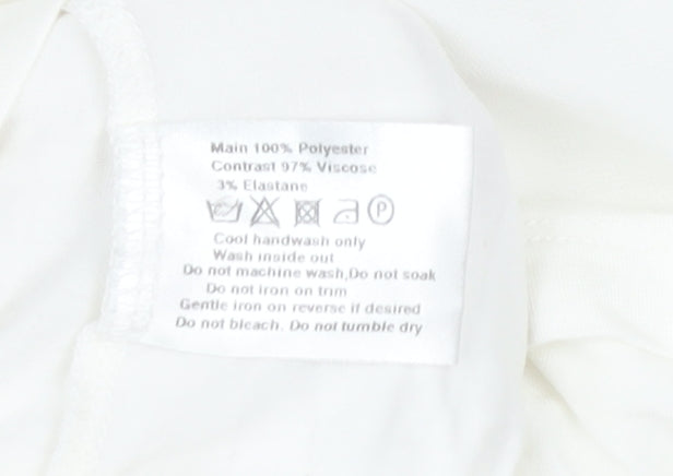Roman Women White Size 10 Blouse