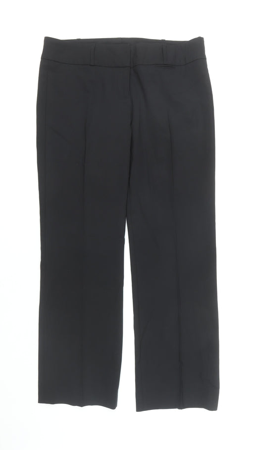 Hugo Boss Women's Black Dress Pants, Size 12, Wool Blend