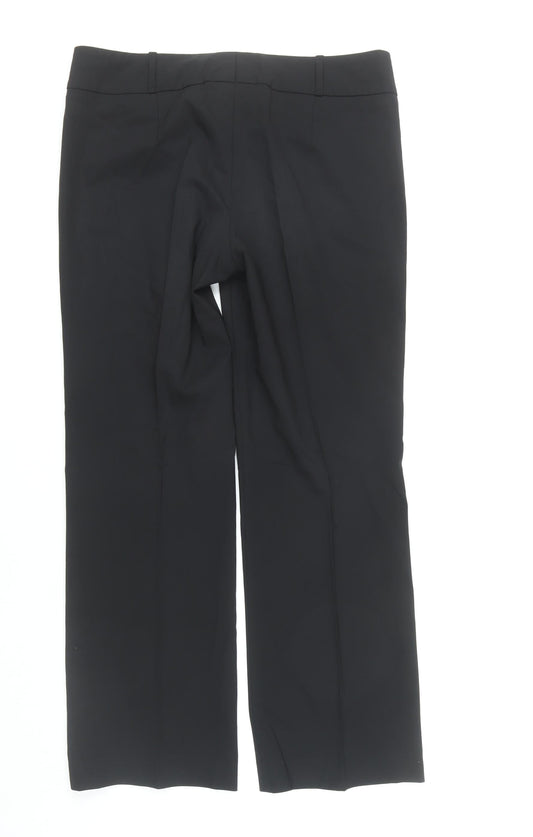 Hugo Boss Women's Black Dress Pants, Size 12, Wool Blend