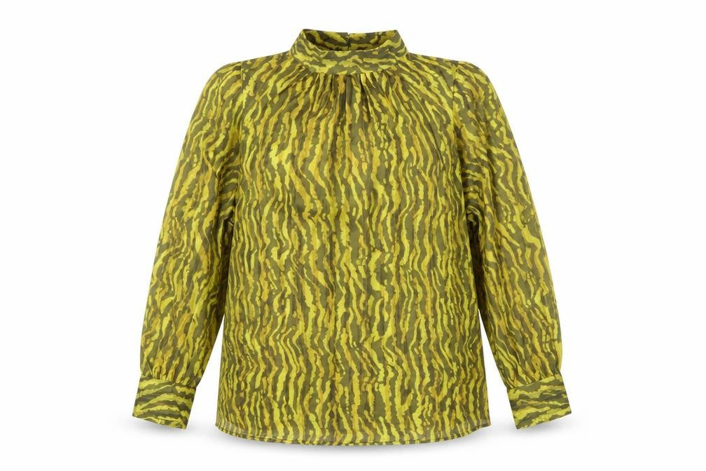 H&M Women's Multicoloured Animal Print Kimono Blouse Size 16