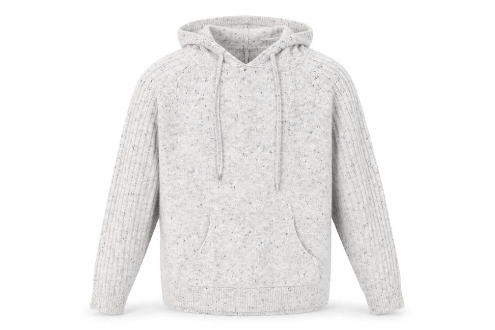 Marks and Spencer Men's Grey Hooded Pullover Jumper (M)