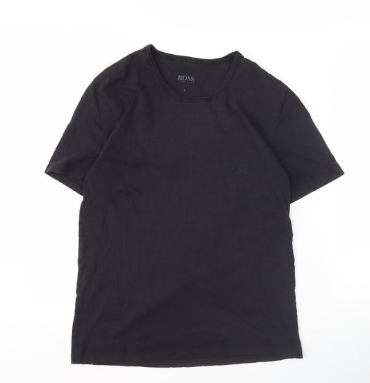 Hugo Boss Men's Black Crew Neck T-Shirt Medium