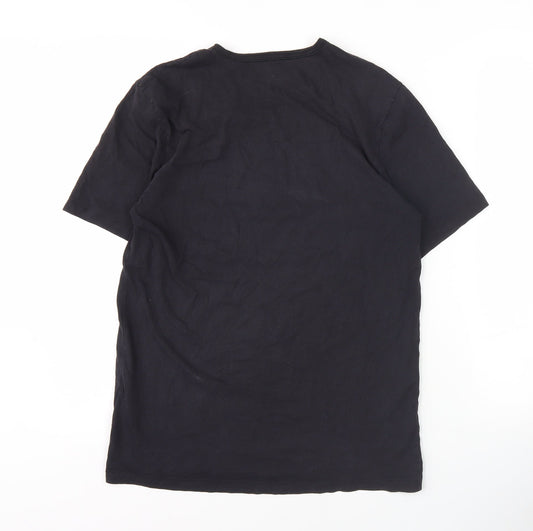 Hugo Boss Men's Black Crew Neck T-Shirt Medium