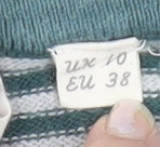 White Stuff Women’s Green Floral Knit Pullover Size 10