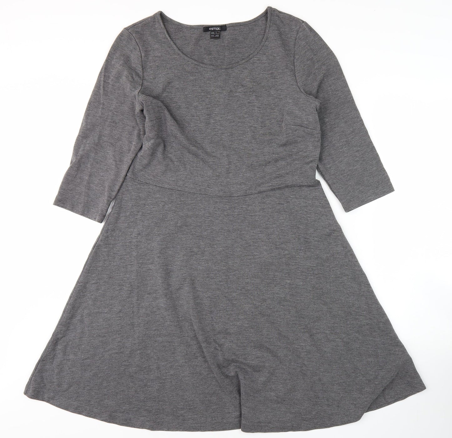 Esmara Women's Grey Fit & Flare Dress Size 14/16