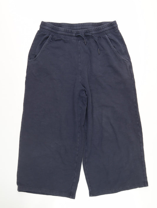 Seasalt Cornwall Women's Blue Wide-Leg Trousers, Size 14