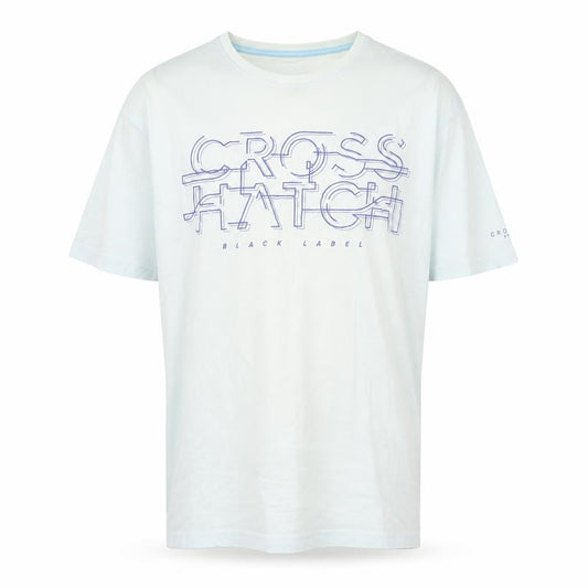 Mens UK Size XL Crosshatch White  Cotton T-Shirt