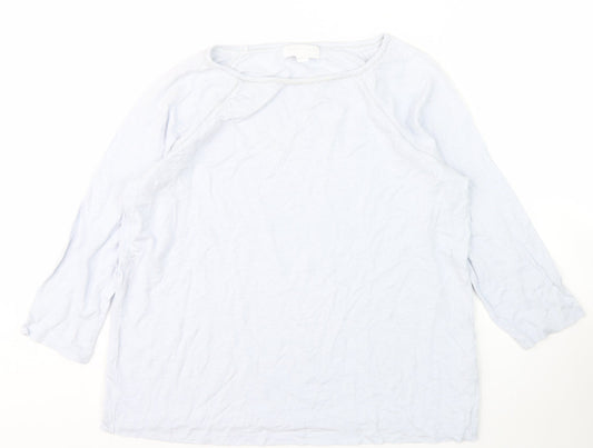 The White Company Women's White Linen Top Size 12