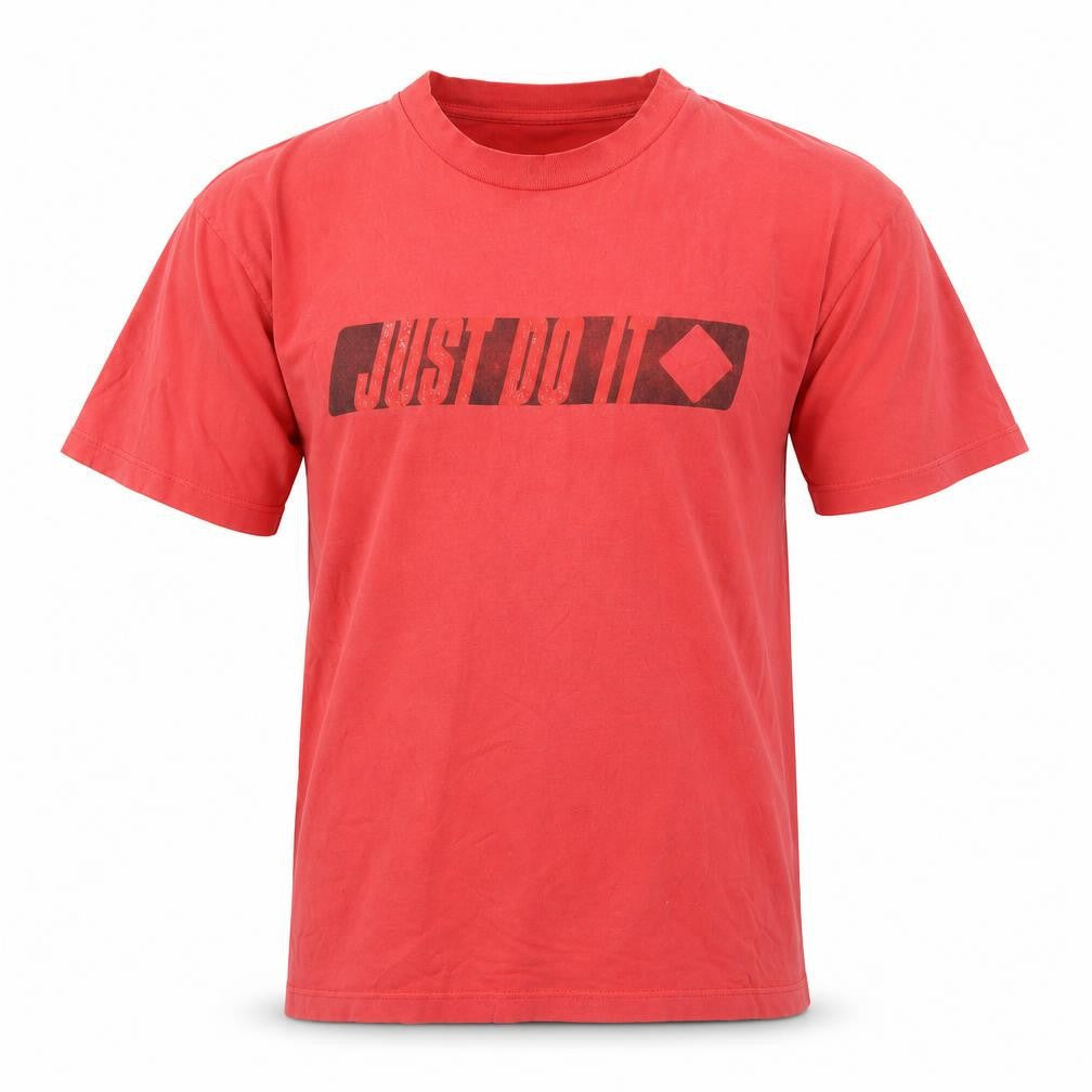 Mens UK Size L Nike Red  Cotton T-Shirt