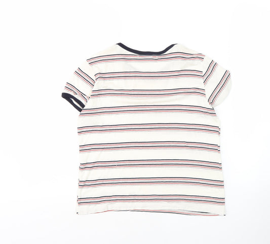 Pull&Bear Women's Striped T-Shirt, Multicoloured, Size S