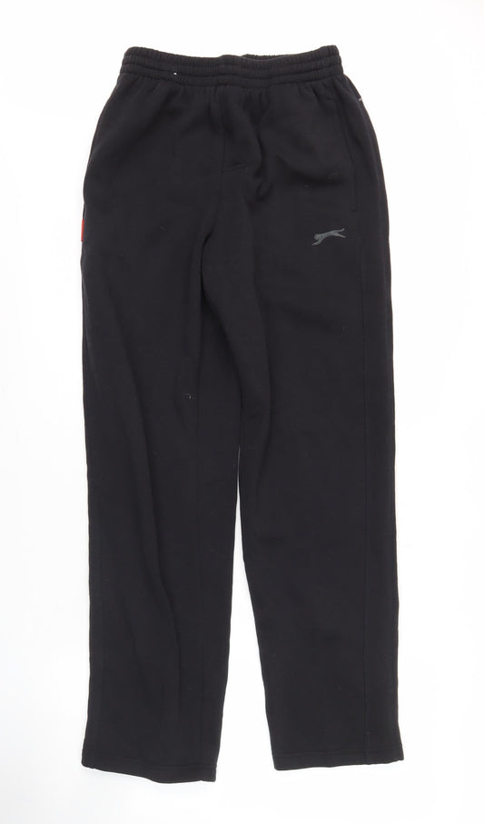 Slazenger Men's Black Trousers, Size S, Elastic Waist