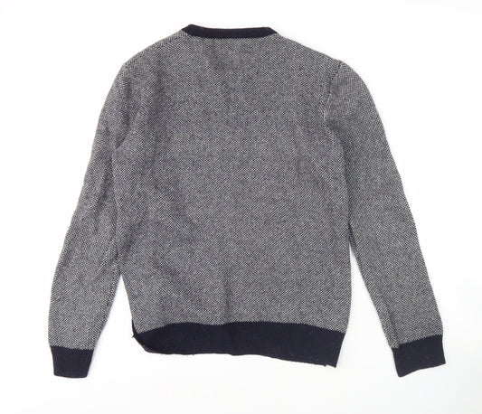 Carhartt Men's Grey Pullover Jumper, Small, Lambswool Blend