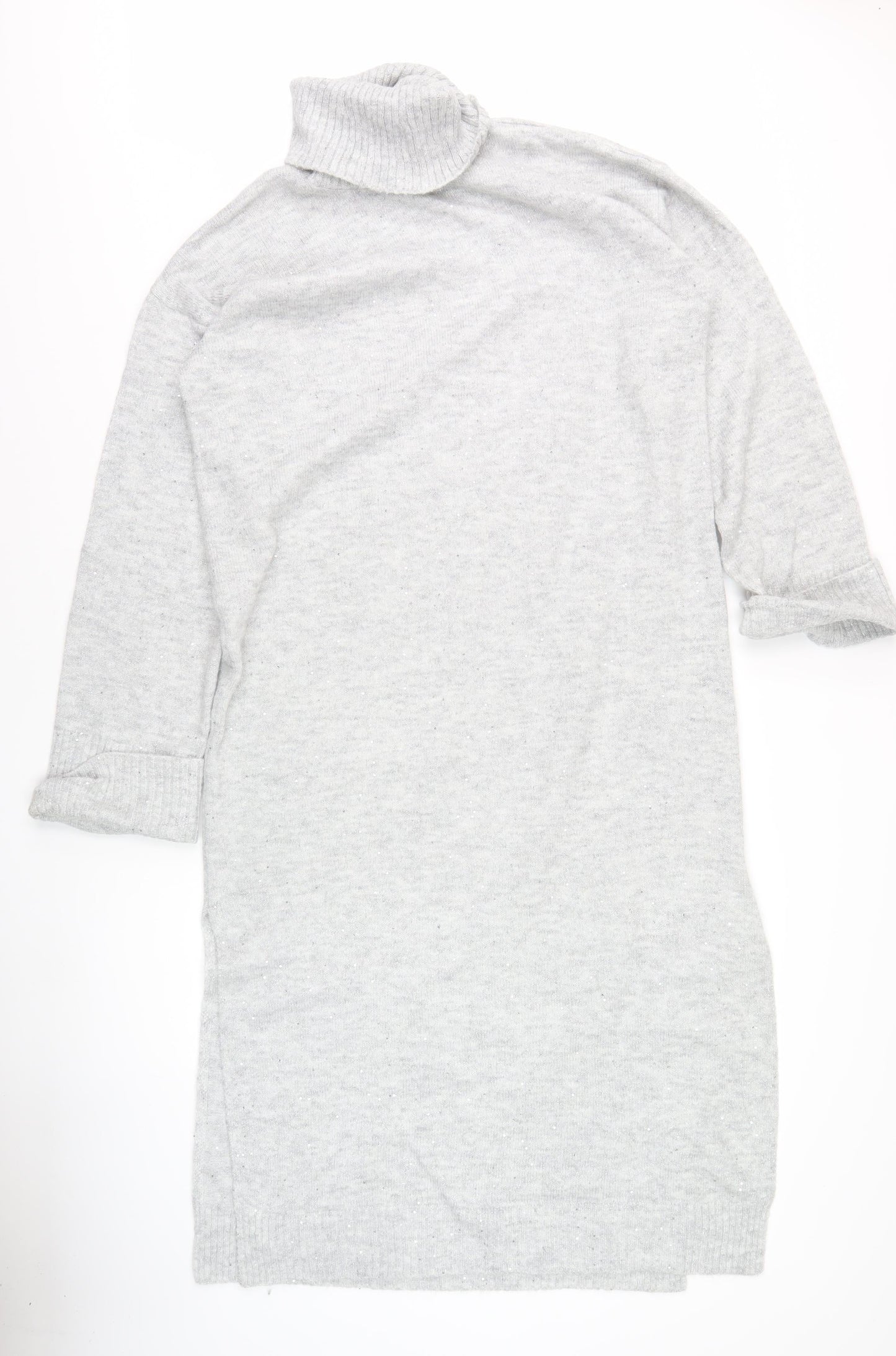 In The Style Women's Grey Knit Jumper Dress 14-16