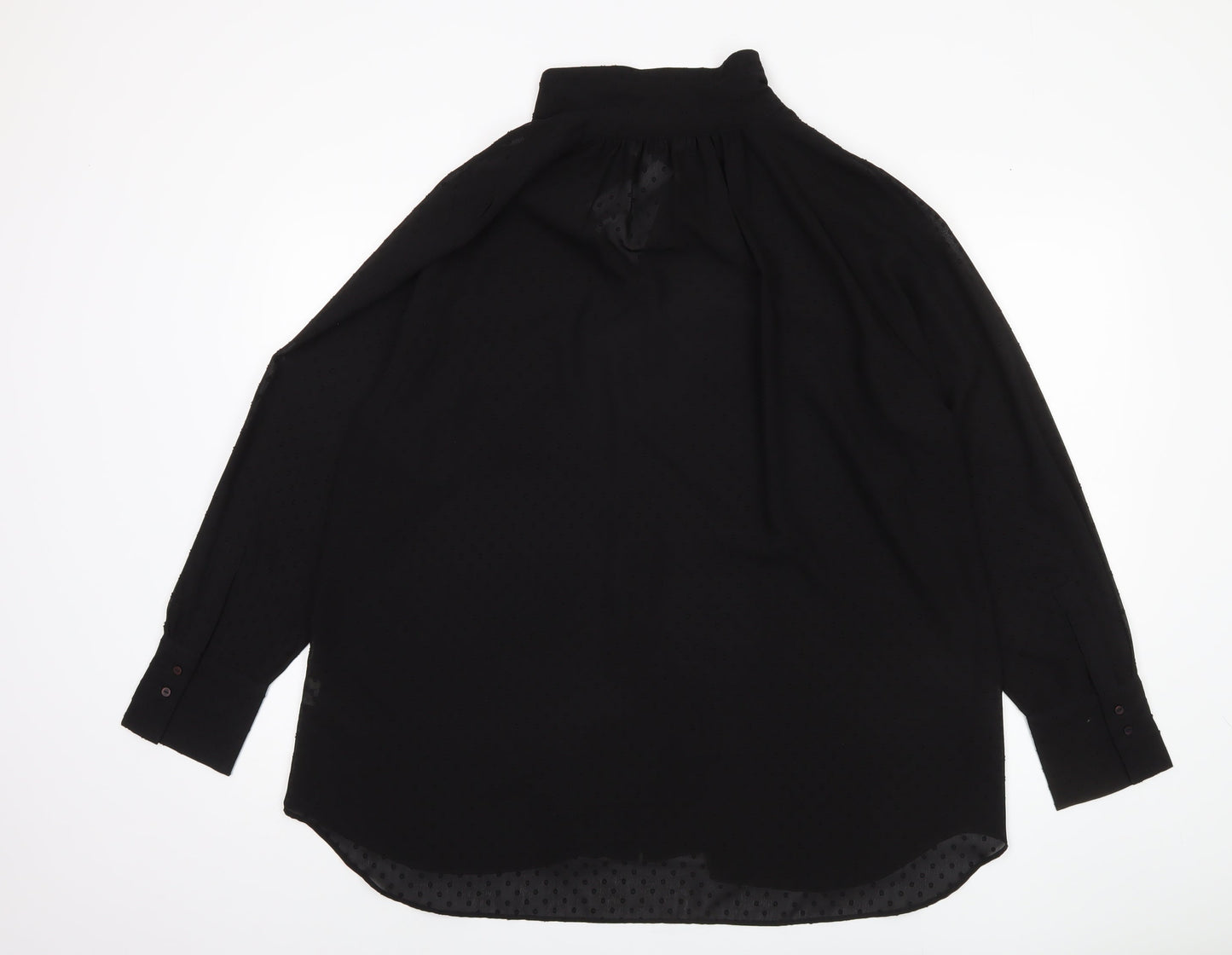 Zara Women's Black XL Button-Up Shirt