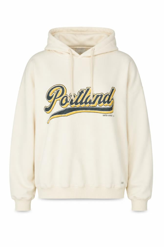 Pull&Bear Womens Beige Hoodie, Graphic Design Size 12,