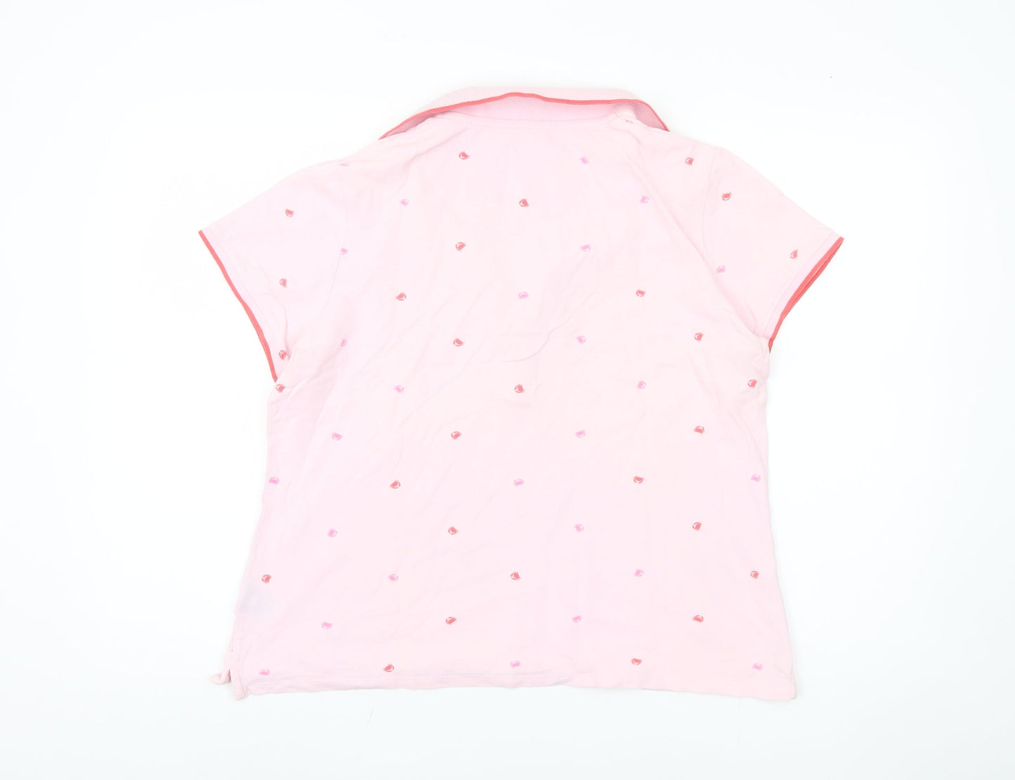 Crew Clothing Company Women's Pink Polo Shirt