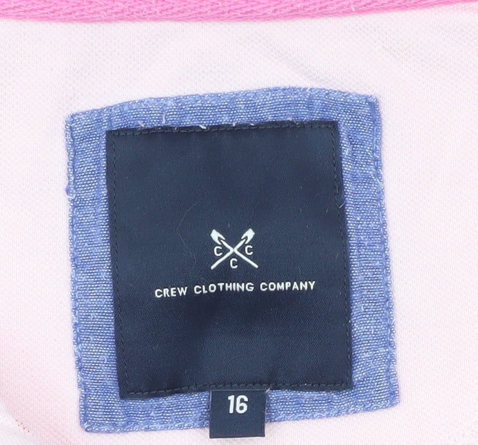 Crew Clothing Company Women's Pink Polo Shirt