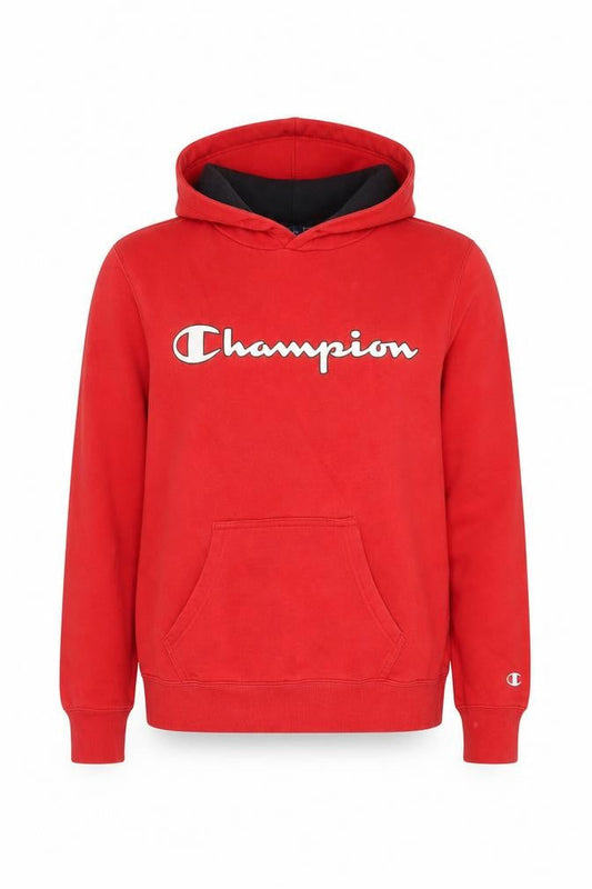 Womens UK XS Regular Champion Red Pullover Hoodie