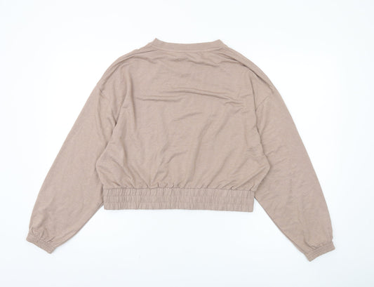 Boux Avenue Women's Beige Pullover Sweatshirt Size 12