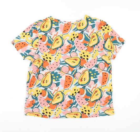 Pull & Bear Women's Multicoloured Fruit Print T-Shirt