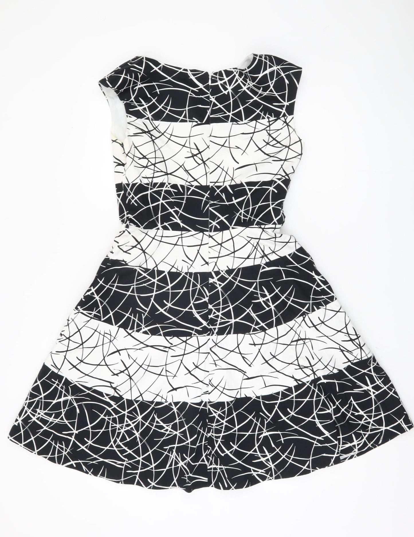 Principles Women's Black Geometric Petite Dress Size 10