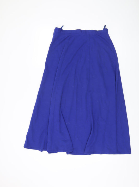 St Michael Women's Blue Midi Skirt Size 16